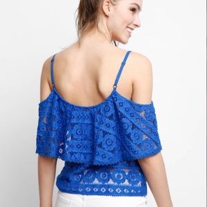 Anthropologie - Plenty by Tracy Reese blue top NWT